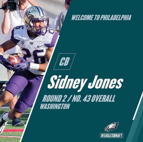 WCHS alumni Sidney Jones was drafted during the second round of the 2017 NFL Draft. Photo by the Philadelphia Eagles.