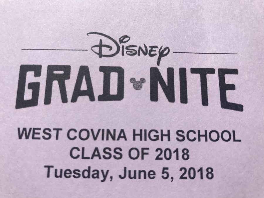 The grad night permission slip that is passed out to senior in their english class or asb office.