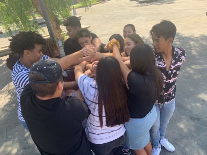 Former Peer Counseling class participating in activities together. Photo Credits: Tiffany Quintero