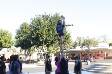 WCHS Cheer team practicing stunts after school
Photo by: Estrella Ponce De Leon