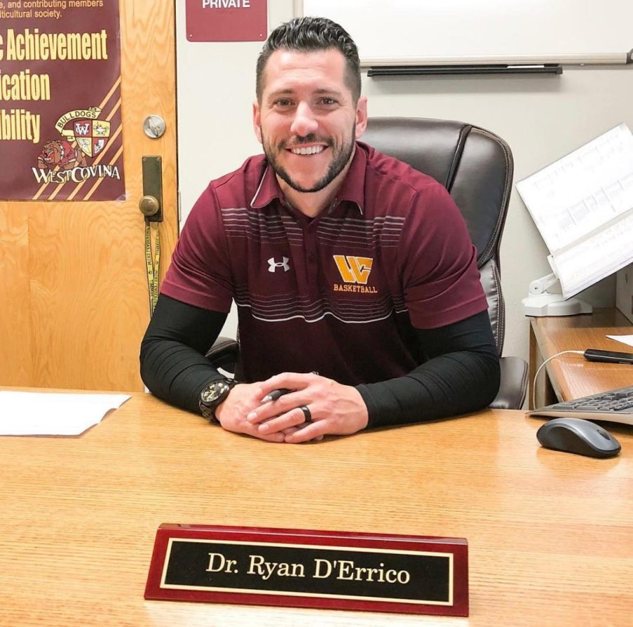 WCHS welcomed Dr. DErrico on campus in 2018. Photo by @westcovinahighschool Instagram
