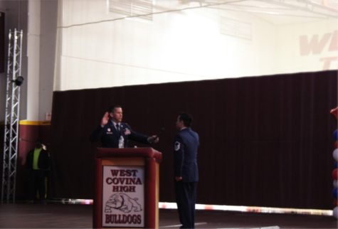 MSgt. Moroyoqui sworn in by Capt. Acuña-Perez