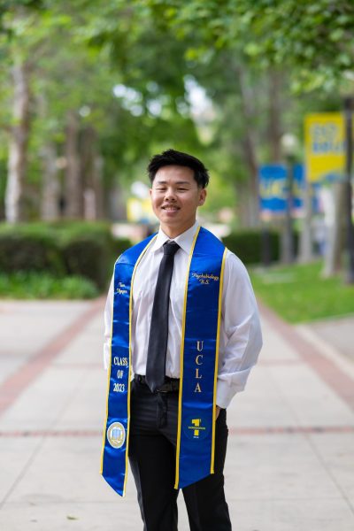 Tom Nguyen’s Graduation Portrait from the University of California, Los Angeles.
