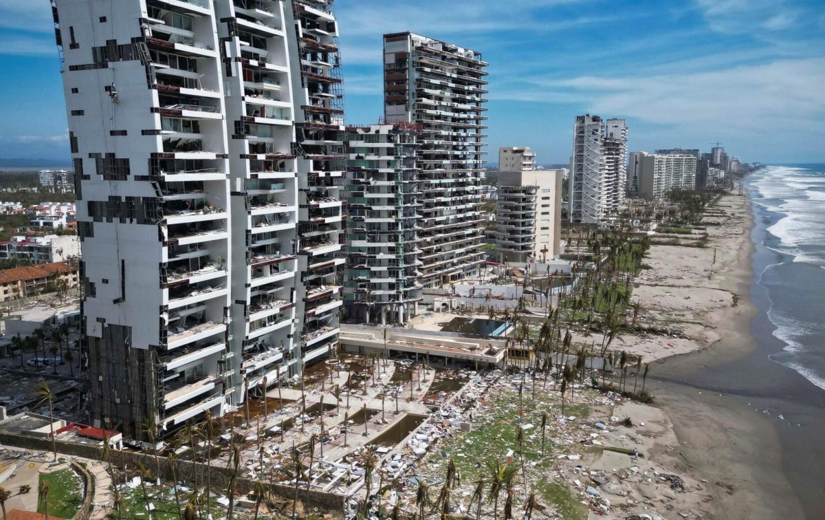 Several high end hotels were severely damaged after Hurricane Otis on Oct. 28, 2023.