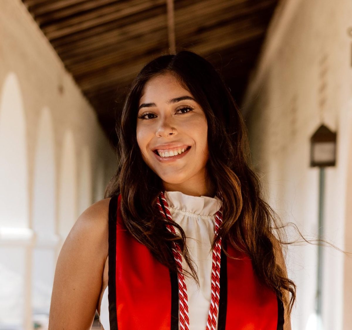 San Diego State University Graduation senior portrait of Ashley Galvez. 