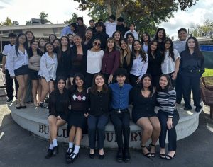  ASB takes a formal photo before their weekly class meetings held every Thursday with the endless workshop hours due and high expectations, causing them to reconsider their priorities while being in the class. 
