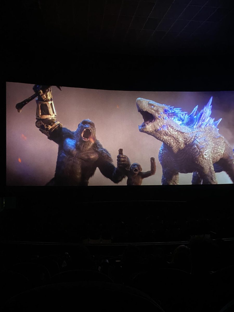 The+movie+Godzilla+X+Kong%2C+the+newest+addition+to+the+series%2C+was+released+on+Mar.+29+and+shows+the+characters+exploring+more+into+the+hollow+earth+that+was+only+briefly+mentioned+in+its+predecessor+Godzilla+vs.+Kong%E2%80%9D.%0A