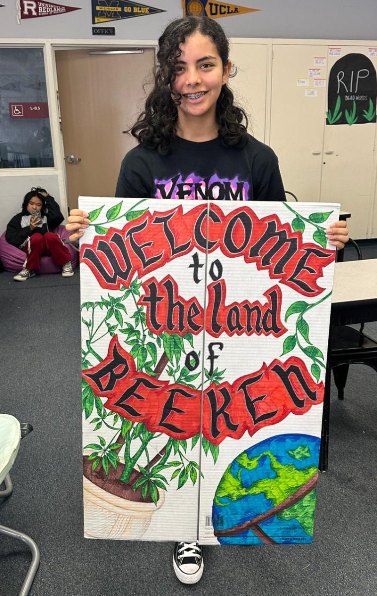 “Beeken is a really cool teacher, he really does care for us because he’s always here late after school, and whenever we need him for like advice or for class or just for anything he’s always there. It’s kind of like in school and in class he’s a really cool teacher but outside of school he’s a good friend,” said sophomore Victoria Lopez. 
