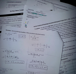 According to the University of San Diego (UCSD), the average high school student receives about 6.8 hours of homework every week, about an hour of homework every day depending on the class and teacher. As junior students enroll in more AP courses than ever, they are expected to familiarize themselves with, complete and engage in college level rigor. 