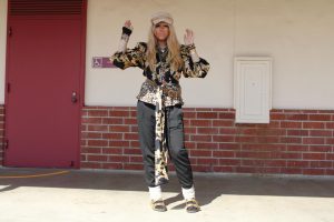 Freshman Hayleigh "Hanjoon" Han showcases her sense of style called tsuyome gyaru (broad term to describe strong, extreme makeup) with yamanba makeup. There are many different substyles to gyaru, but she leans toward a substyle called manba gyaru. "There are so many substyles to the fashion culture of a gyaru," Han said.
