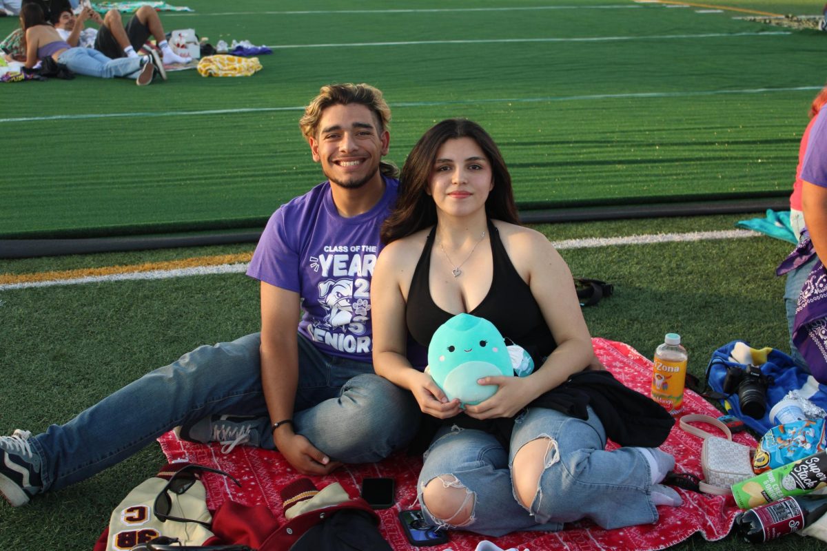 Gavin Betancourt and girlfriend Clarissa Arango enjoy the evening with friends. Arango expresses that being done with high school is a surreal feeling; however, she is excited to start this new chapter in her life. Some advice she gives to freshmen is to enjoy high school, and do everything at least once. 

“Go to at least one baseball game, one football game, one of everything, so you can at least say you did something,” Arango said.

After graduation, she plans to go to Mt. SAC Community College and study nursing.

