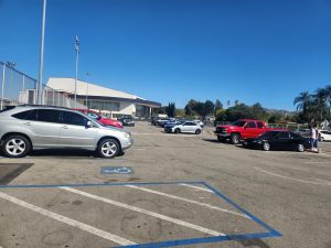 As years pass, more cars appear in the student parking lot. Students are required to fill out a parking permit form to be able to park their cars in the school's parking lot.