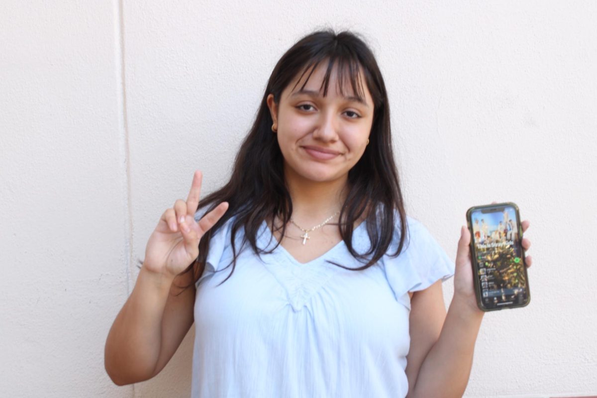 Sophomore Sarah Orellana listens to her favorite artist, Stray Kids. On May 31, Orellana went to Stray Kids’ concert, which she enjoyed and had fun there. A few of her favorite songs from them are “Hall of Fame…Social Path, another more recent song, CEREMONY,” Orellana said.