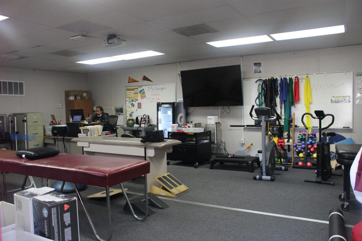 The sports medicine classroom, F-8, is where students are treated when hurt in an injury. 
