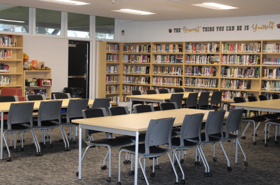The Knowledge Hub was hosted in the Media Center after school to allow students to catch up on assignments and receive assistance from teachers. The after-school program was a space created for academic focus and accountability.