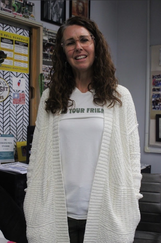 World and US history teacher, Katina Maggiore transferred from Walnut Grove. "I was the ASB advisor there and the EL coordinator, and because our numbers were so small, it kept being changed ... I just really wanted a situation where I could teach just two or three things, stick with it and feel like I improve at it and get confident," Maggiore said.