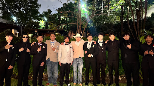 Left to right: Derek Fernandez, Joshua Salgado, Daniel Martinez, Joshua Felix, Damian Maya, Sebastian Cisneros, Anthony Cristofaro, Adam Fahz, Jason Hernandez, Erik Raygoza and Teru Carter at prom. As graduation approaches, events like prom become some of the last memories students share together before moving on to the next chapter in life.